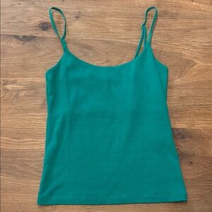 Zara Green Fitted Camisole Top